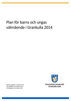 Plan för barns och ungas välmående 2014 (pdf)