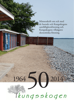 Minnesskrift 50 år - Välkommen till Kungsskogens