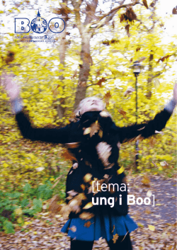 BFN 3/11. Tema: Ung i Boo (pdf)