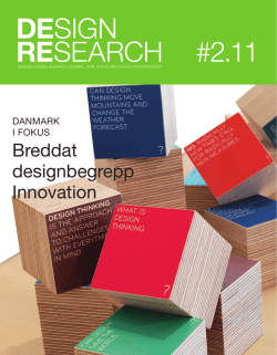 Ladda ner Design Research Journal nr 2 2011