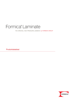 Produktdatablad Formica ® HPL PDF