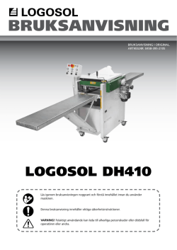 Logosol DH410 - Manual	ID: 491 Klicka här för att öppna
