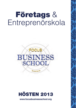 Företags & Entreprenörskola