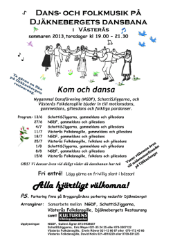 Dans- och folkmusik på Djäknebergets dansbana i Västerås