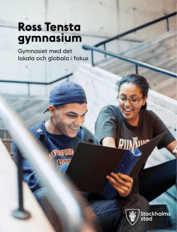 Folder (645 kB, pdf) - Ross Tensta gymnasium