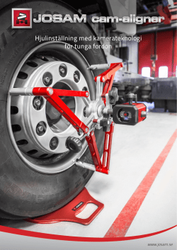 Hjulinställning med kamerateknologi för tunga fordon