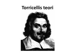 Torricellis teori - Lunds skola i Forsa