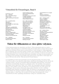 Del av Vittnesbörd för Församlingen, Band 1