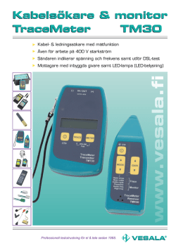 Kabelsökare & monitor TraceMeter TM30