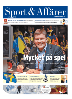 Lennart K&auml;ll, vd f&ouml;r Svenska Spel, portr&auml;tteras