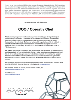 COO / Operativ Chef