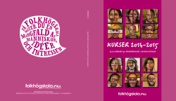 KURSER 2014-2015 - Folkh&ouml;gskola.nu