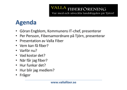 Presentation Valla Fiber 19 feb