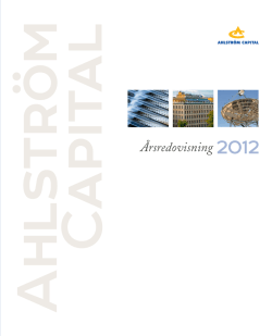 Ahlström Capital Årsredovisning 2012