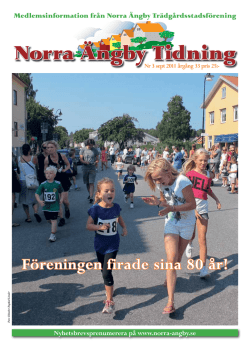 Tidning 3 2011 - Norra Ängby Trädgårdsstadsförening