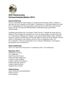 Årsmöteshandlingar 2015 - Västsvenska Vorstehklubben