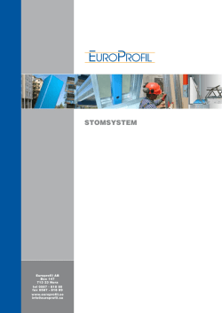 STOMSYSTEM - Europrofil AB