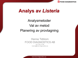 Analys av Listeria