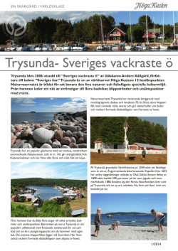 Trysunda- Sveriges vackraste ö