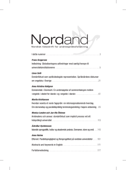 Nordand 2012, 2 - Parallelsproglighed