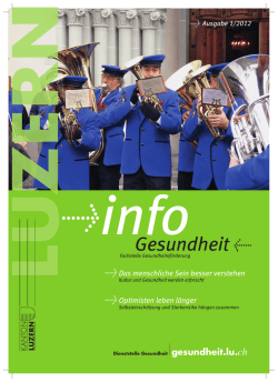 Info Gesundheit Ausgabe 1/2012