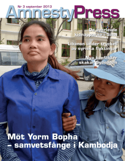 Möt Yorm Bopha – samvetsfånge i Kambodja