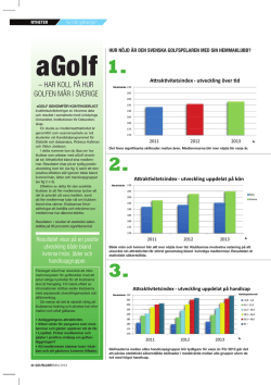 – Har koll på Hur golfen mår i Sverige