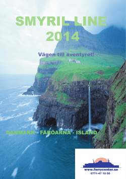 Smyril Lines broschyr 2014 (pdf)