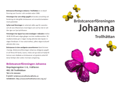 Bröstcancerföreningen Johanna Trollhättan
