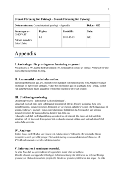 Appendix (mars 2013) - Svensk förening för Patologi
