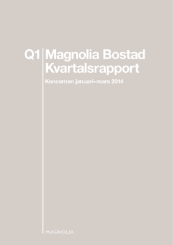 Kvartalsrapport Q1 2014 (pdf)