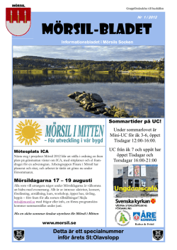 Mörsilbladet nr 1 2012