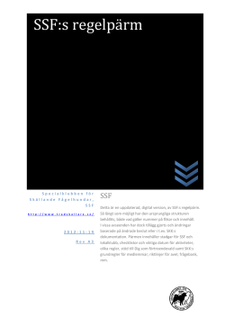 SSF regelpärm Rev A3.pdf - Specialklubben för Skällande