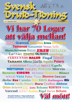Väl mött! - Svenska Druid
