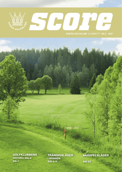 Score 2-07.indd - Borås Golfklubb