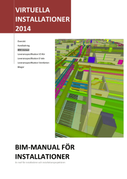 BIM-manual för installationer