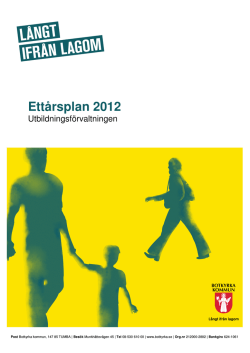 Ettårsplan 2012 - Botkyrka kommun