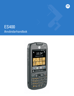 Användarhandbok till ES400