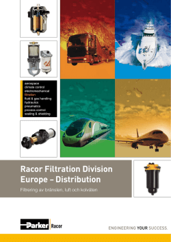 Racor Filtration Division Europe – Distribution