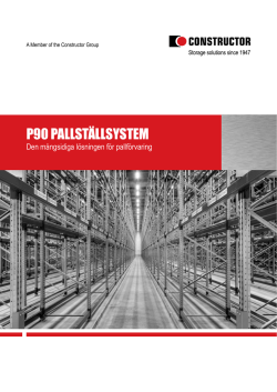 Pallställ P90 - Constructor Sverige AB