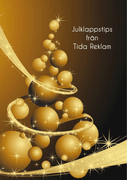 Julklappstips från Tida Reklam