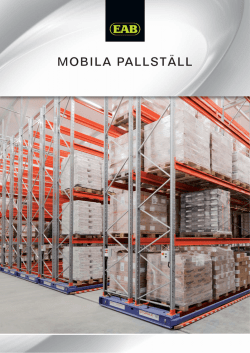 Produktblad - Mobila Pallställ