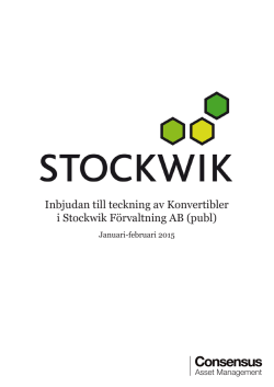 Stockwik, prospekt