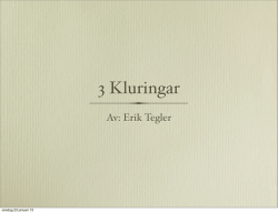 3 Kluringar - Erik Teglers Finbok