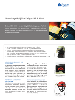 Brandskyddshjälm Dräger HPS 4300