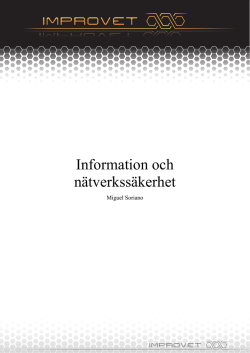 Information och nätverkssäkerhet