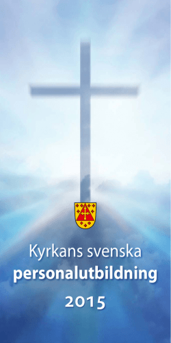 Kyrkans svenska personalutbildning 2015
