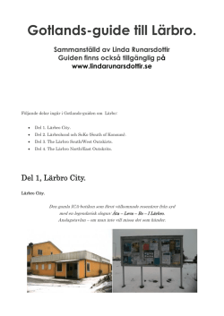 Gotlands-guide till Lärbro.