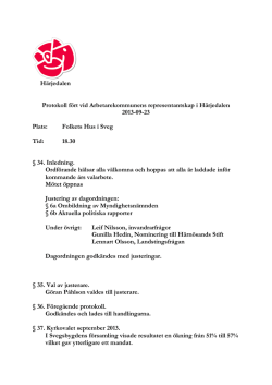 Protokoll repskap 2013-09-23.pdf - Socialdemokraterna i Härjedalen