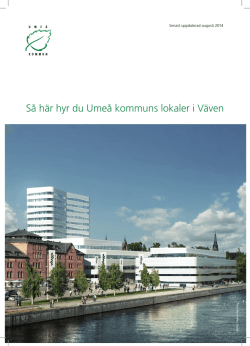 Så här hyr du Umeå kommuns lokaler i Väven